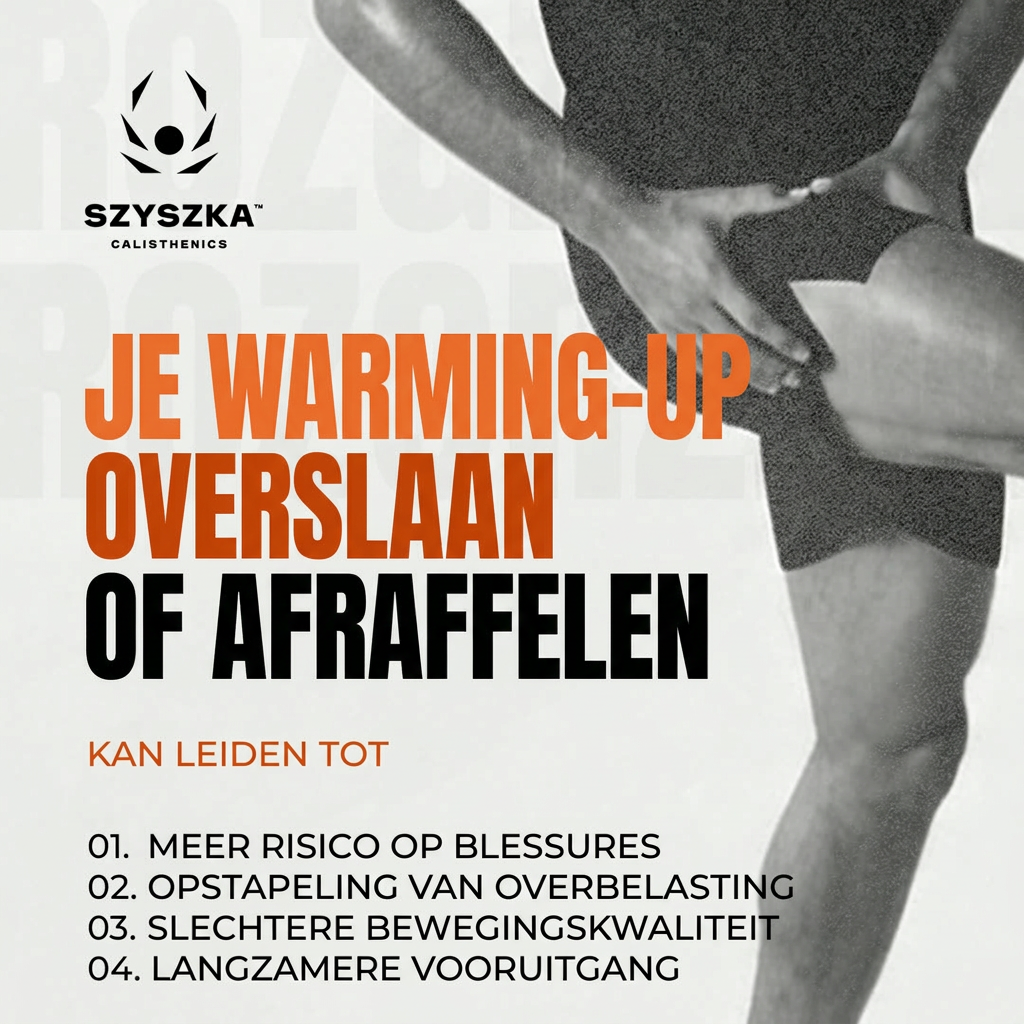 Een warming-up overslaan of afraffelen kan leiden tot blessures en tragere vooruitgang