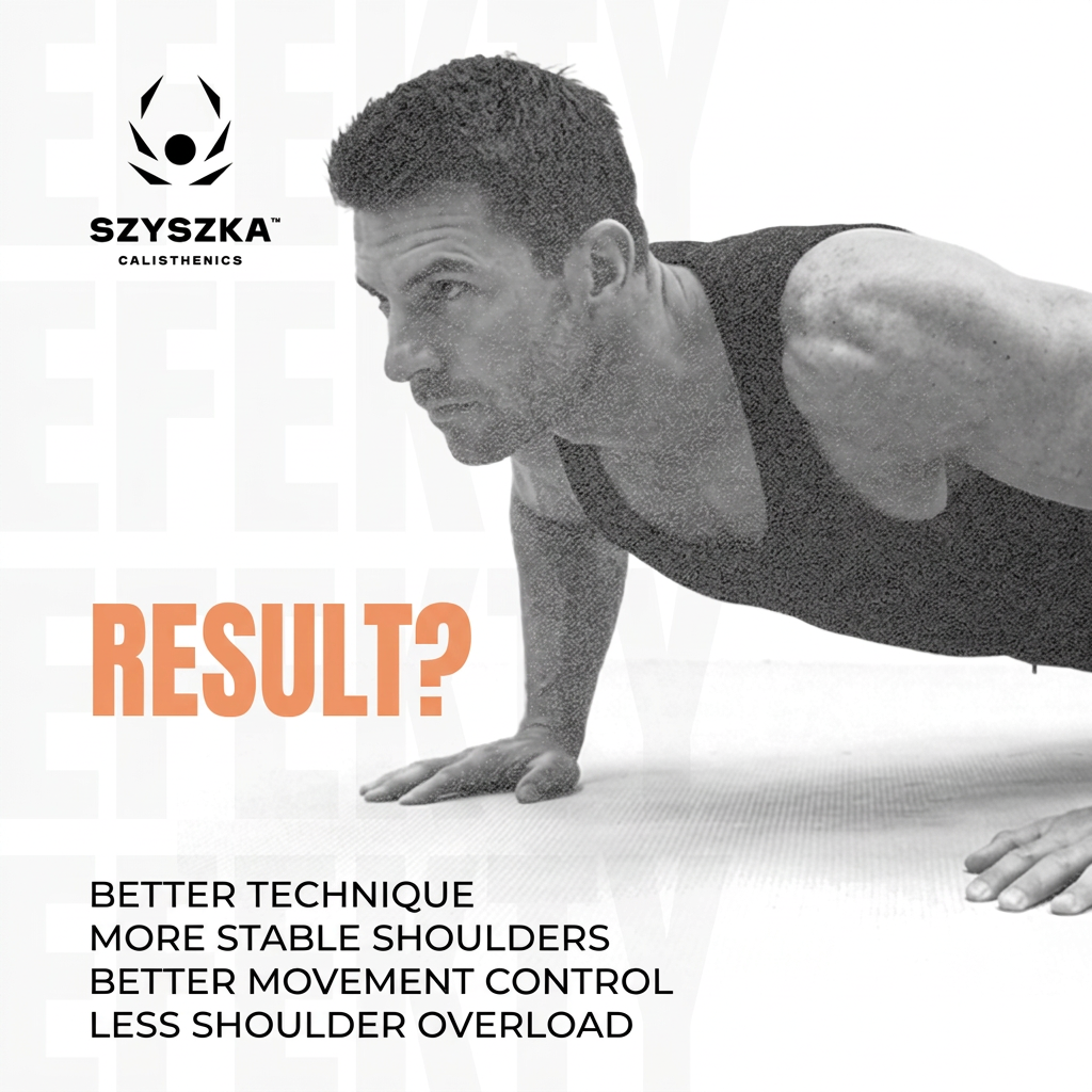 The result: better technique, more stable shoulders, better movement control, less shoulder strain
