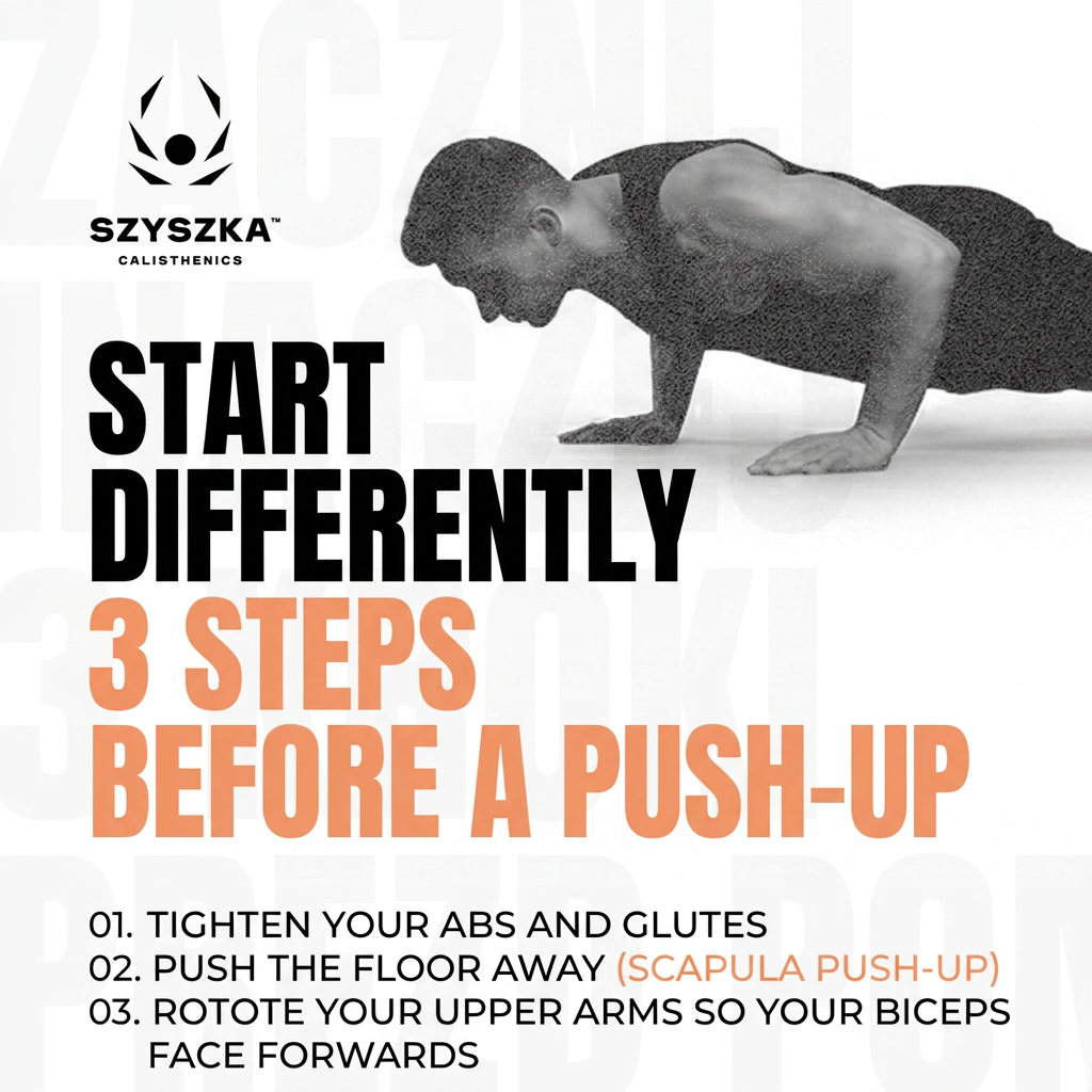Start differently — 3 steps before your push-up