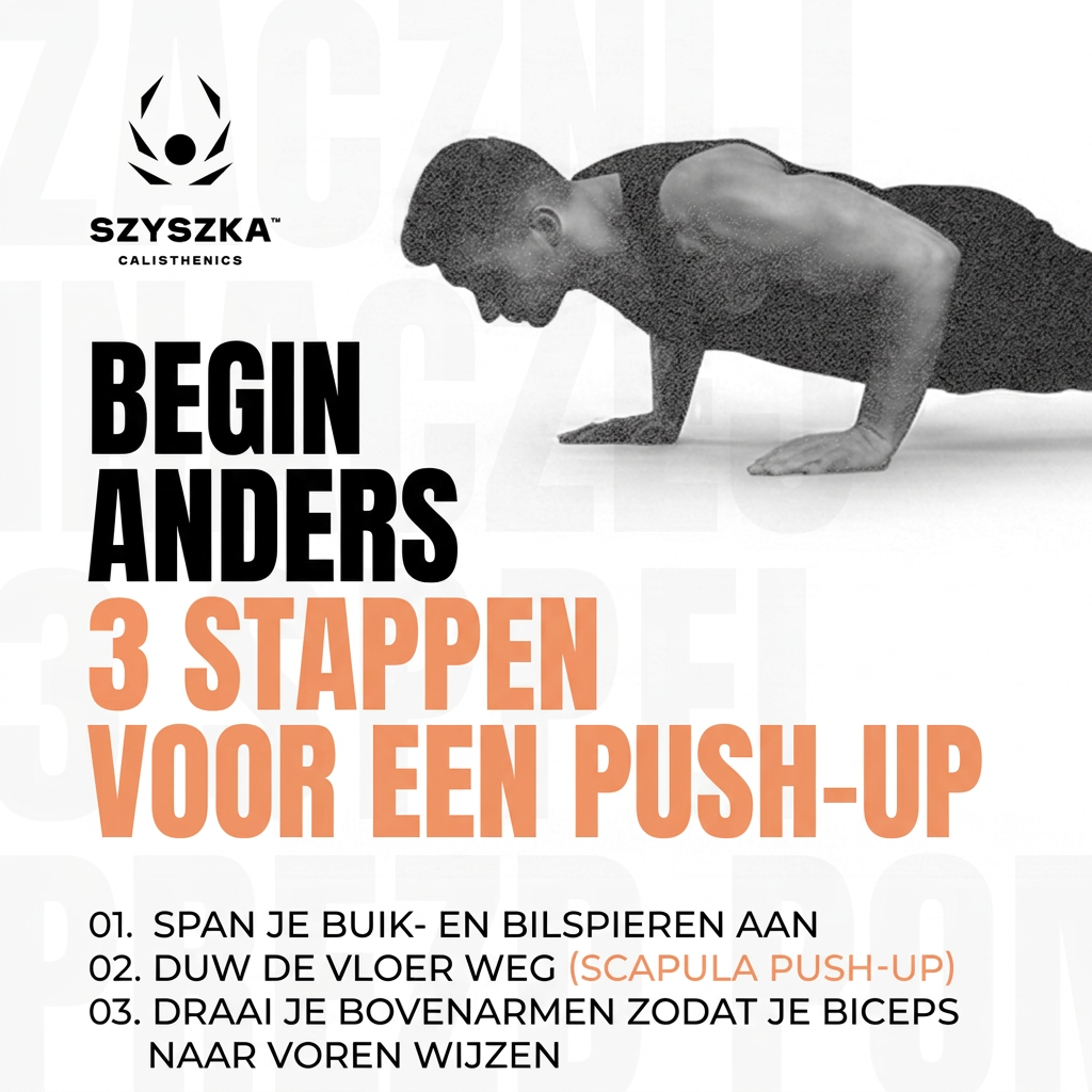 Begin anders — 3 stappen vóór je push-up